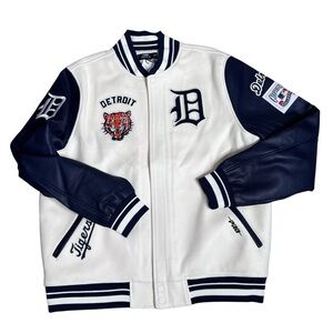 MLB Detroit Tigers Retro Classic Men’s Rib Wool Varsity Jacket Sz 3XL NWT